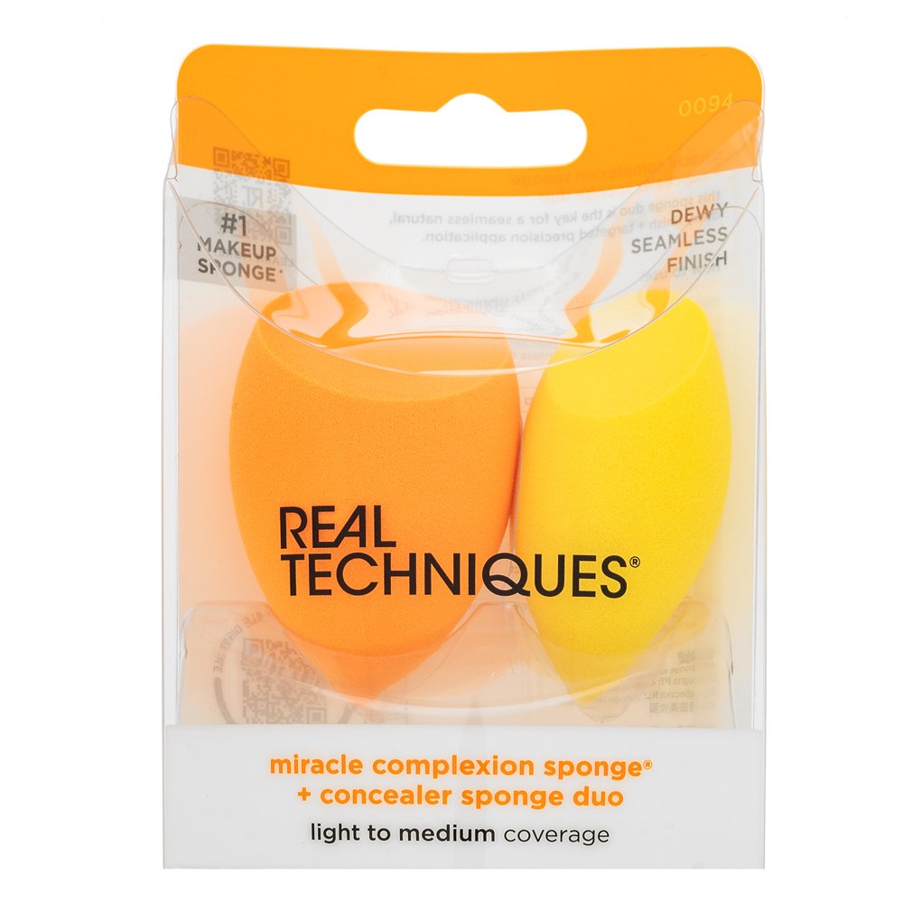 Real Techniques Miracle Complexion Sponge + Concealer Sponge Duo – Real Techniques
