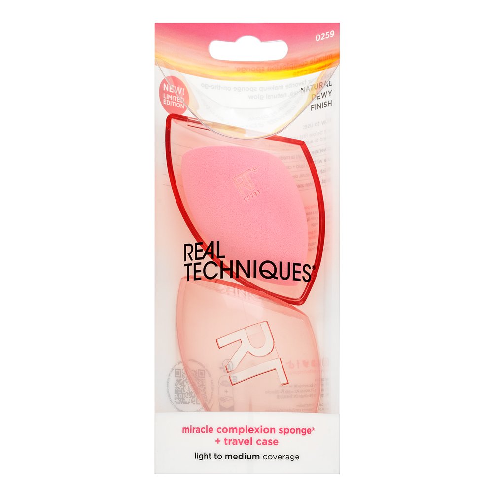 Real Techniques Sunrise To Sunset Miracle Complexion Sponge & Travel Case – Real Techniques