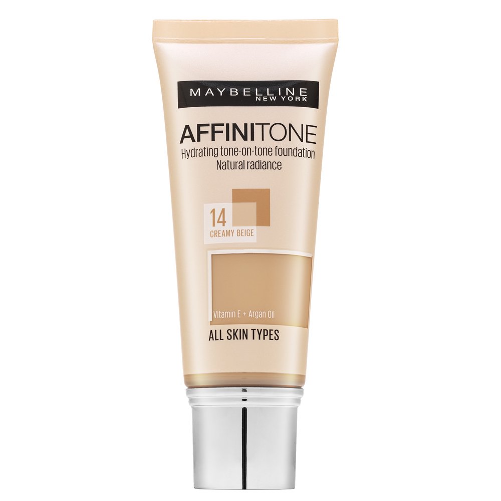 Maybelline Affinitone Hydrating tone-on-tone Foundation 14 Creamy Beige 30 ml – Maybelline