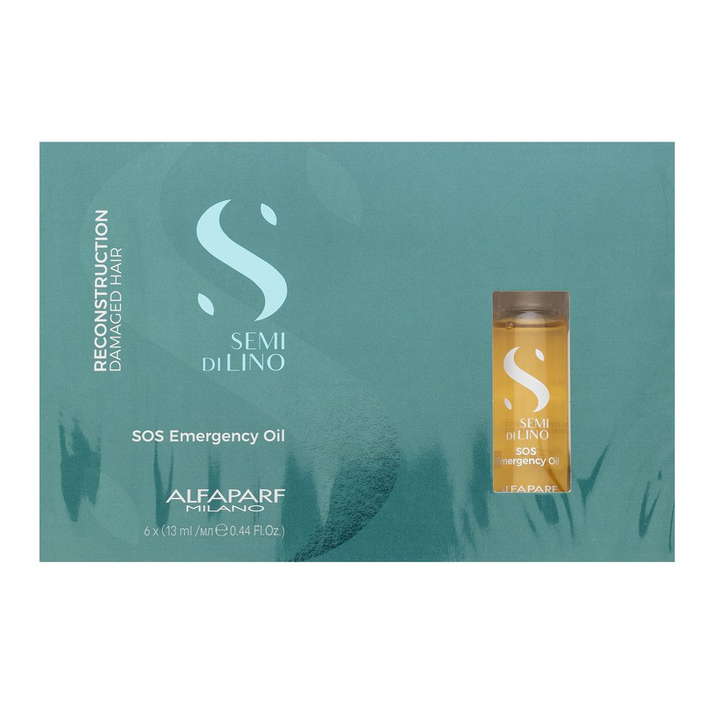 Alfaparf Milano Semi Di Lino Reconstruction SOS Emergency Oil 6 x 13 ml – Alfaparf Milano