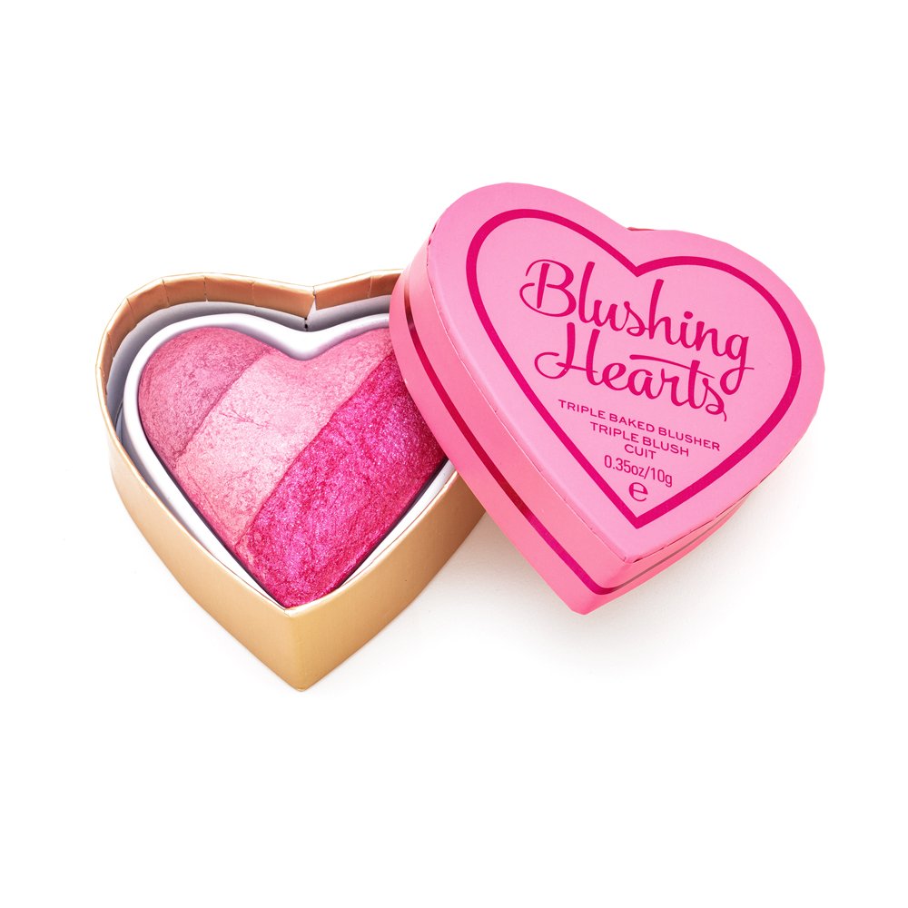 I Heart Revolution Blushing Hearts Triple Baked Blusher Blushing Heart 10 g – I Heart Revolution
