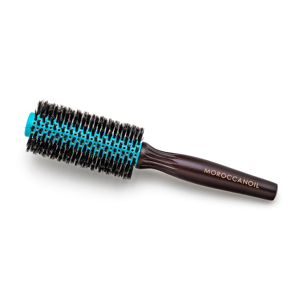 Moroccanoil Wooden Boar Bristle Round Brush 25 mm – Moroccanoil