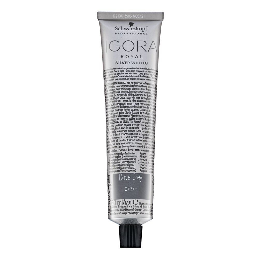 Schwarzkopf Professional Igora Royal SilverWhite Permanent White Refining Color Creme Pigeon-Gray 60 ml – Schwarzkopf Professional