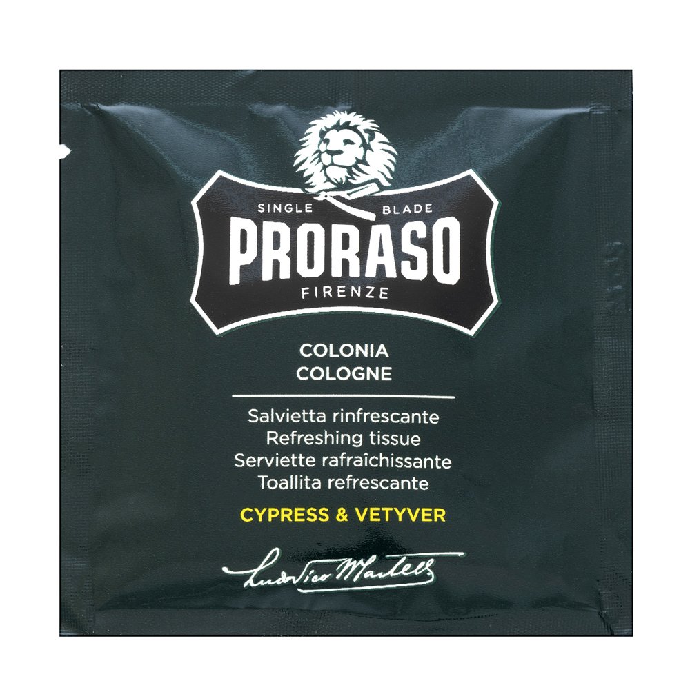 Proraso Cypress And Vetiver Refreshing Tissues 6 Pieces – Proraso