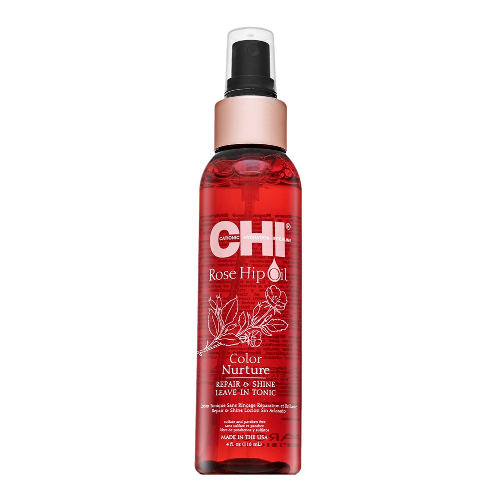 CHI Rose Hip Oil Color Nurture Repair & Shine Leave-In Tonic 118 ml – CHI