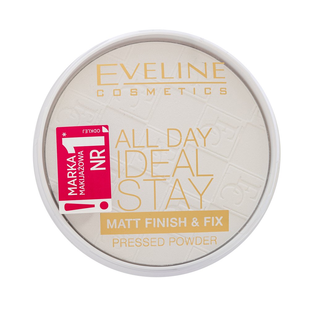 Eveline All Day Ideal Stay Matt Finish & Fix Pressed Powder White 12 g – Eveline