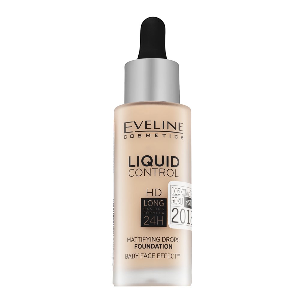 Eveline Liquid Control HD Mattifying Drops Foundation 030 Sand Beige 32 ml – Eveline