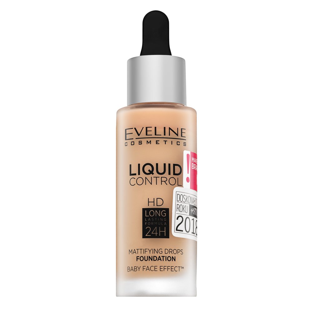 Eveline Liquid Control HD Mattifying Drops Foundation 015 Light Vanilla 32 ml – Eveline