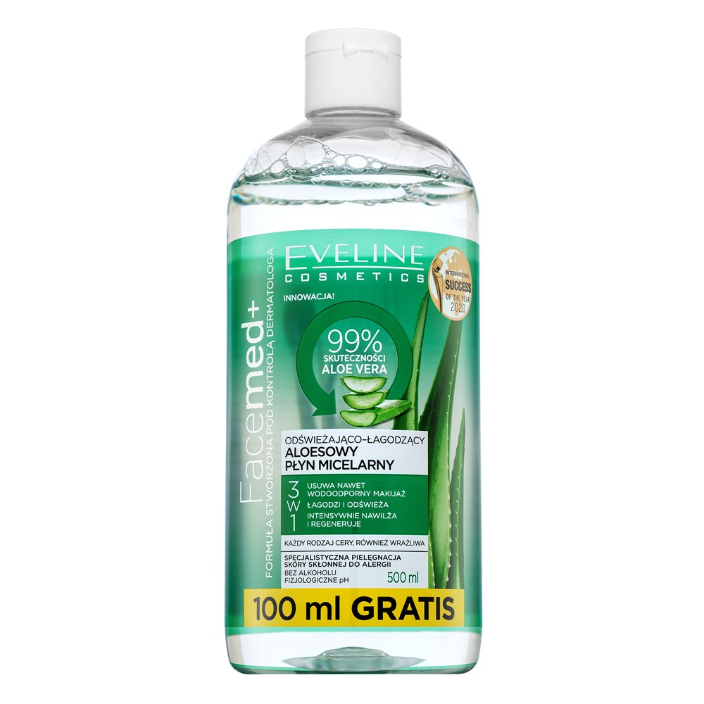 Eveline FaceMed+ 99% Aloe Vera Micellar Water 3in1 400 ml – Eveline