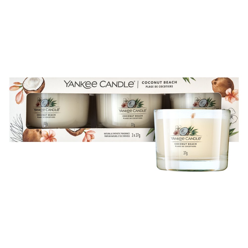 Yankee Candle Coconut Beach 3 x 37 g – Yankee Candle