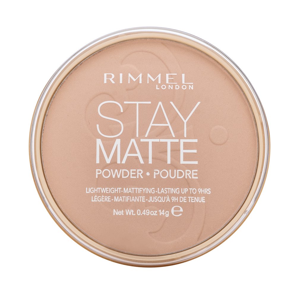 Rimmel London Stay Matte Long Lasting Pressed Powder 003 Peach Glow 14 g – Rimmel London