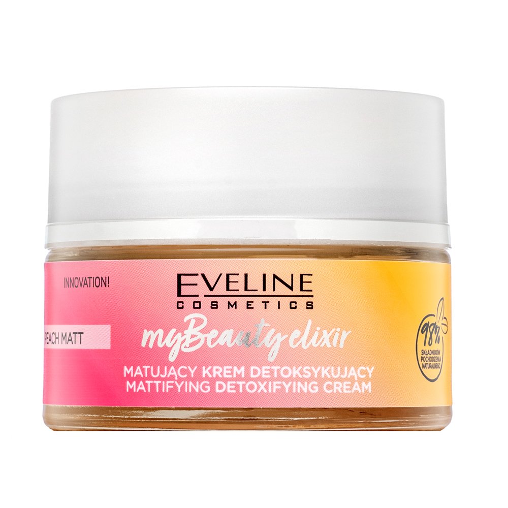 Eveline My Beauty Elixir Mattifying and Detoxifying Face Cream Peach Matt 50 ml – Eveline