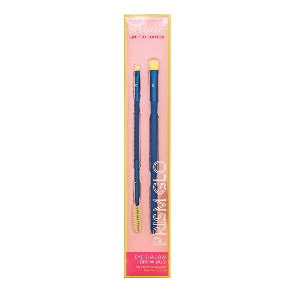 Real Techniques Prism Glo Eyeshadow + Brow Duo Eye Brush Set – Real Techniques