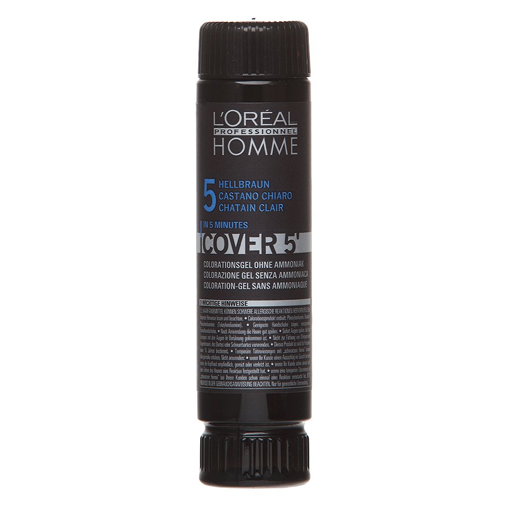 L´Oréal Professionnel Homme Cover 5 No. 5 Light Brown 3 x 50 ml – L’Oréal Professionnel