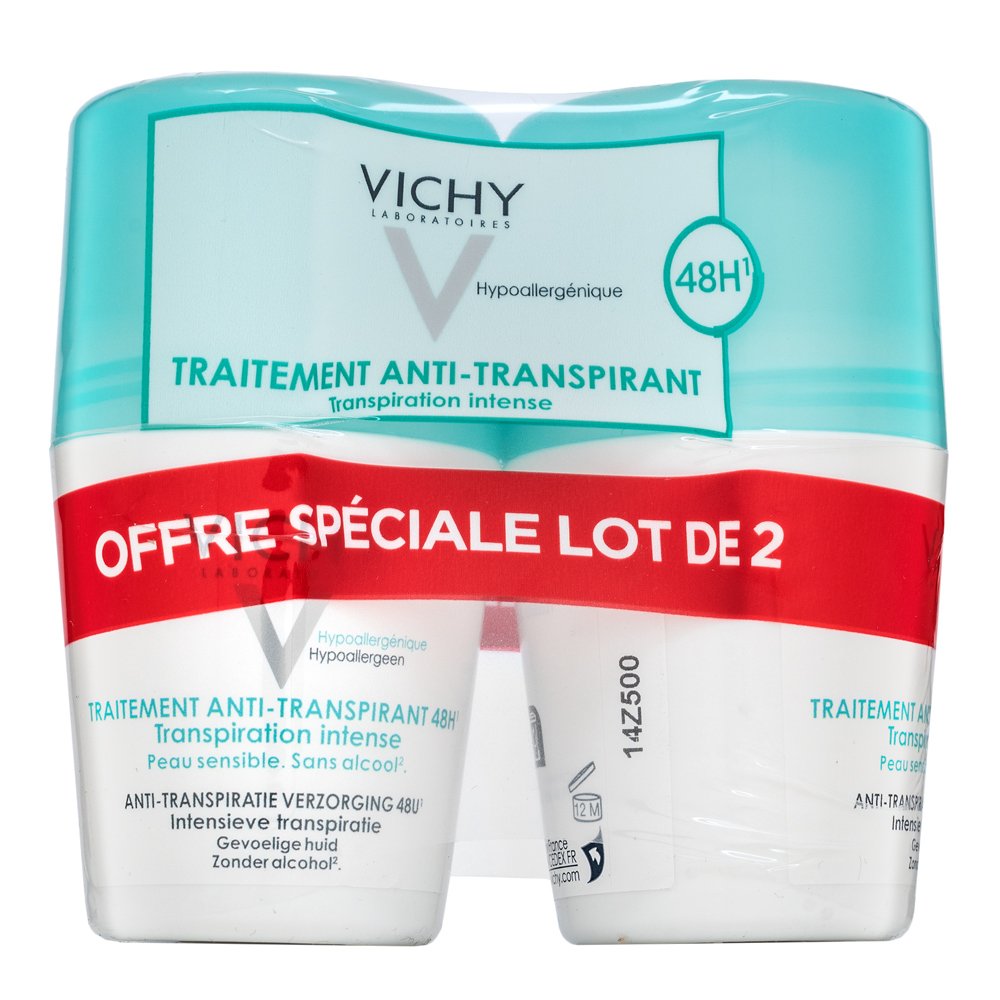 Vichy 48H Intensive Anti-Transpirant Deodorant Roll-on 2 x 50 ml – Vichy