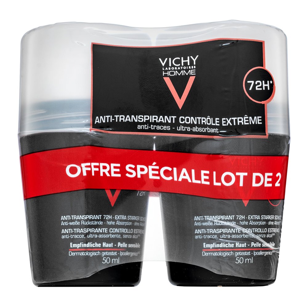 Vichy Homme 72H Extreme-Control Anti Perspirant 2 x 50 ml – Vichy