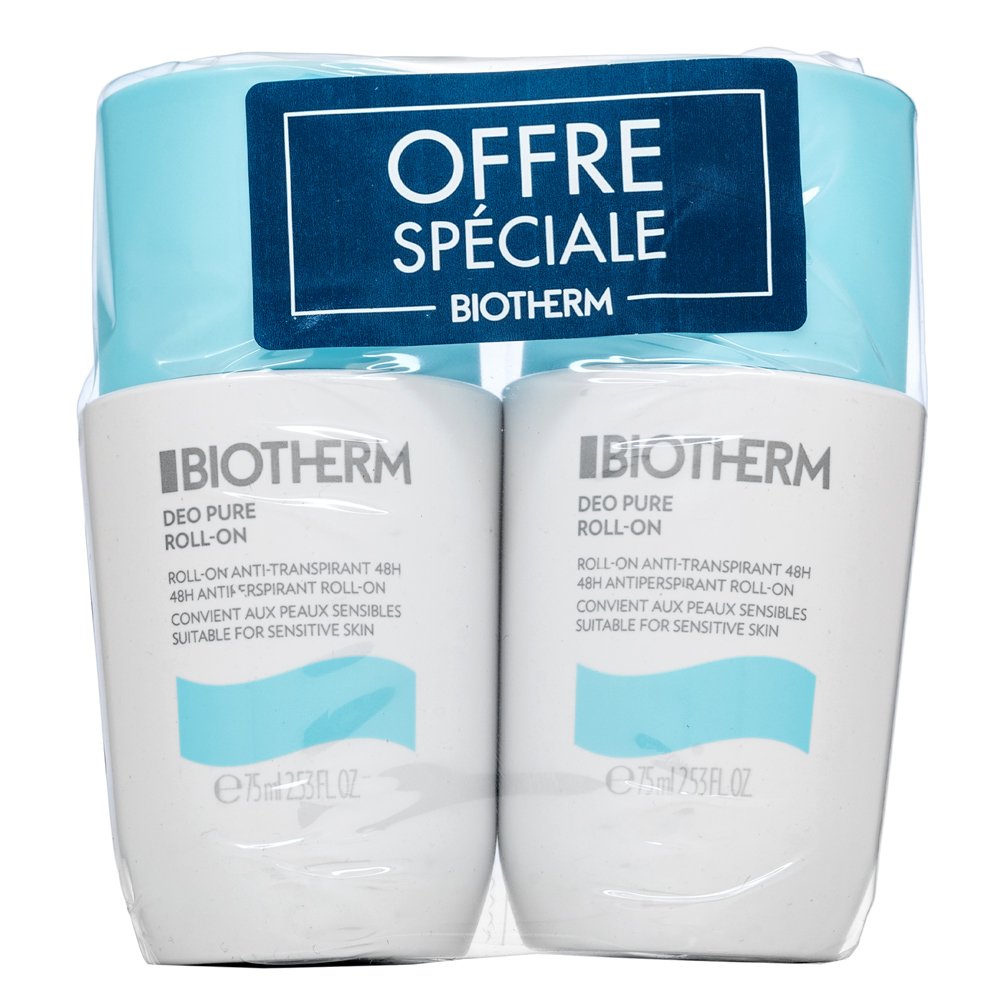 Biotherm Deo Pure Antiperspirant Roll-On 2 x 75 ml – Biotherm