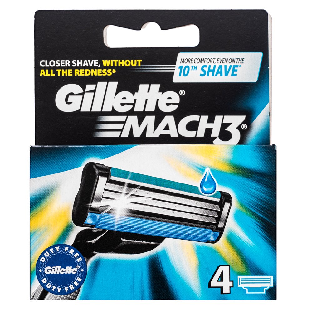 Gillette Mach3 Spare Heads 4 pcs – Gillette