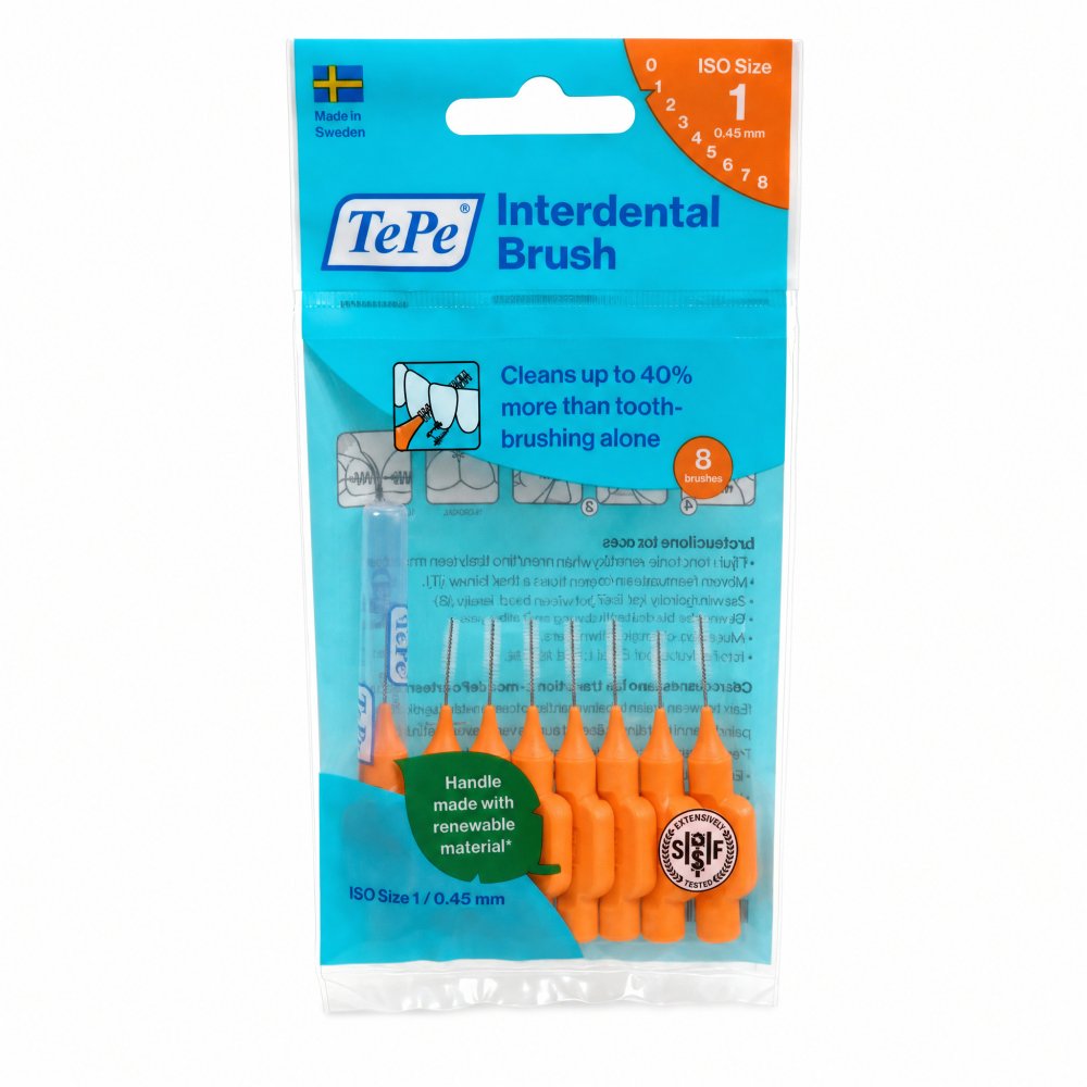 TePe Interdental Brush 8 pcs 0,45 mm – TePe