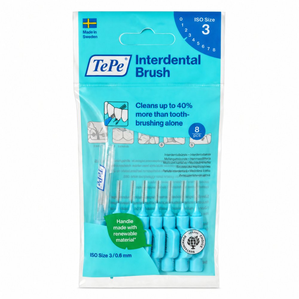 TePe Interdental Brush 8 pcs 0,6 mm – TePe