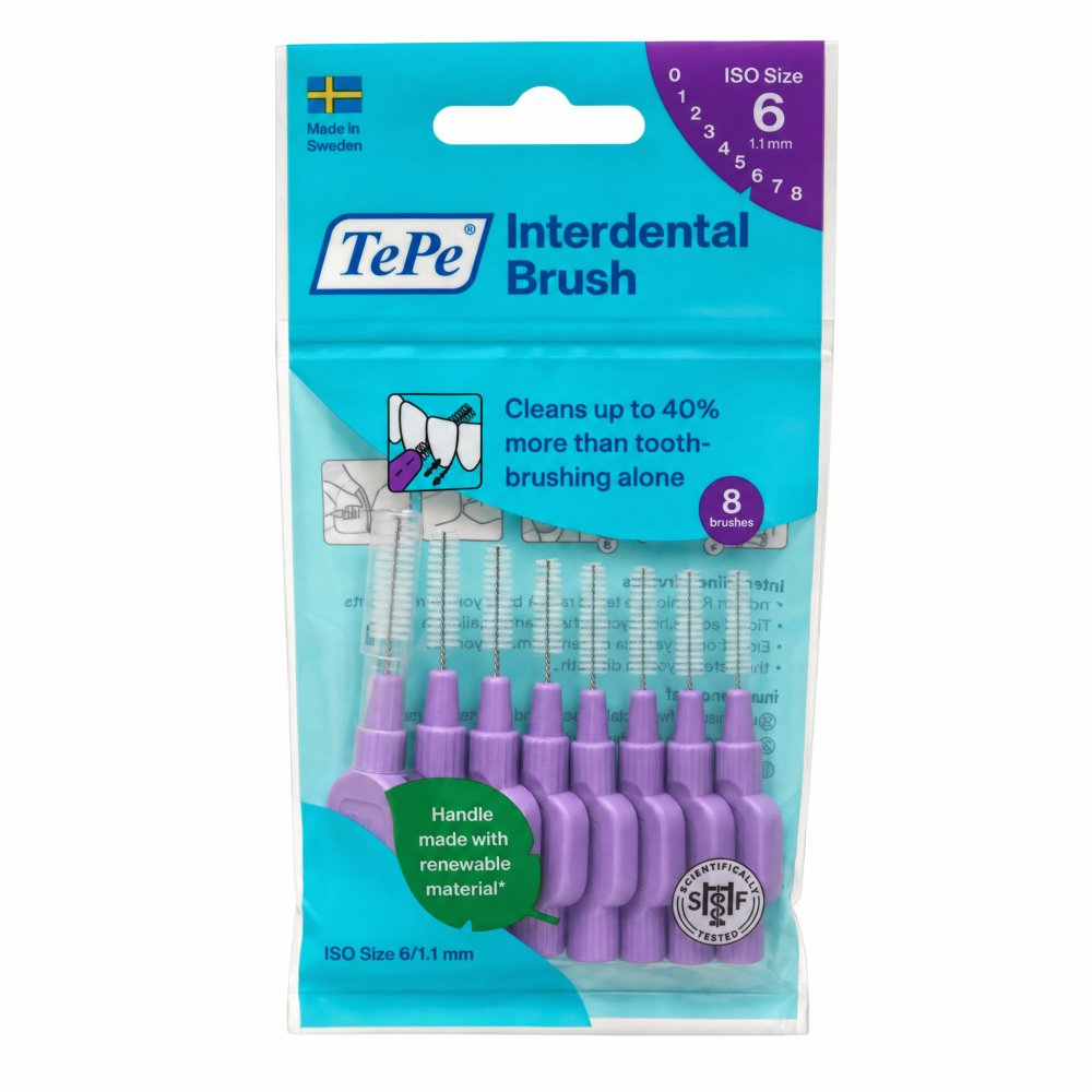 TePe Interdental Brush 8 pcs 1,1 mm – TePe