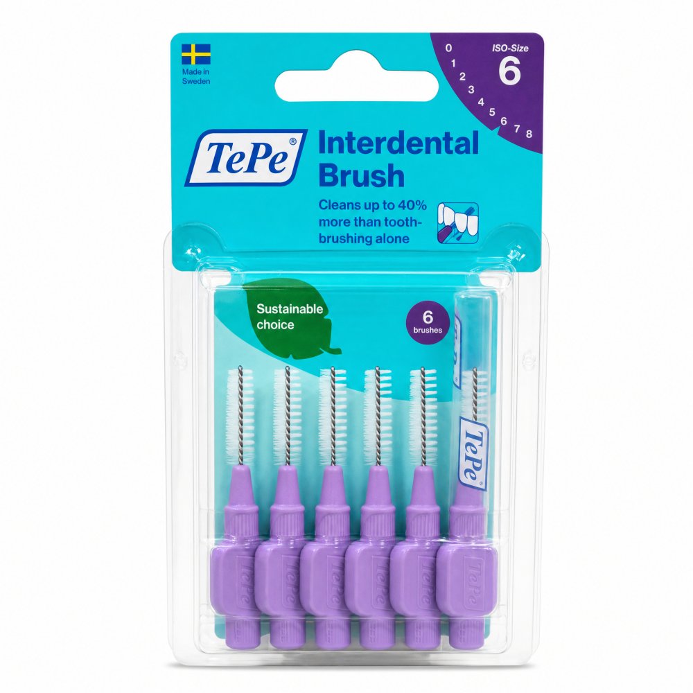 TePe Interdental Brush 6 pcs 1,1 mm – TePe