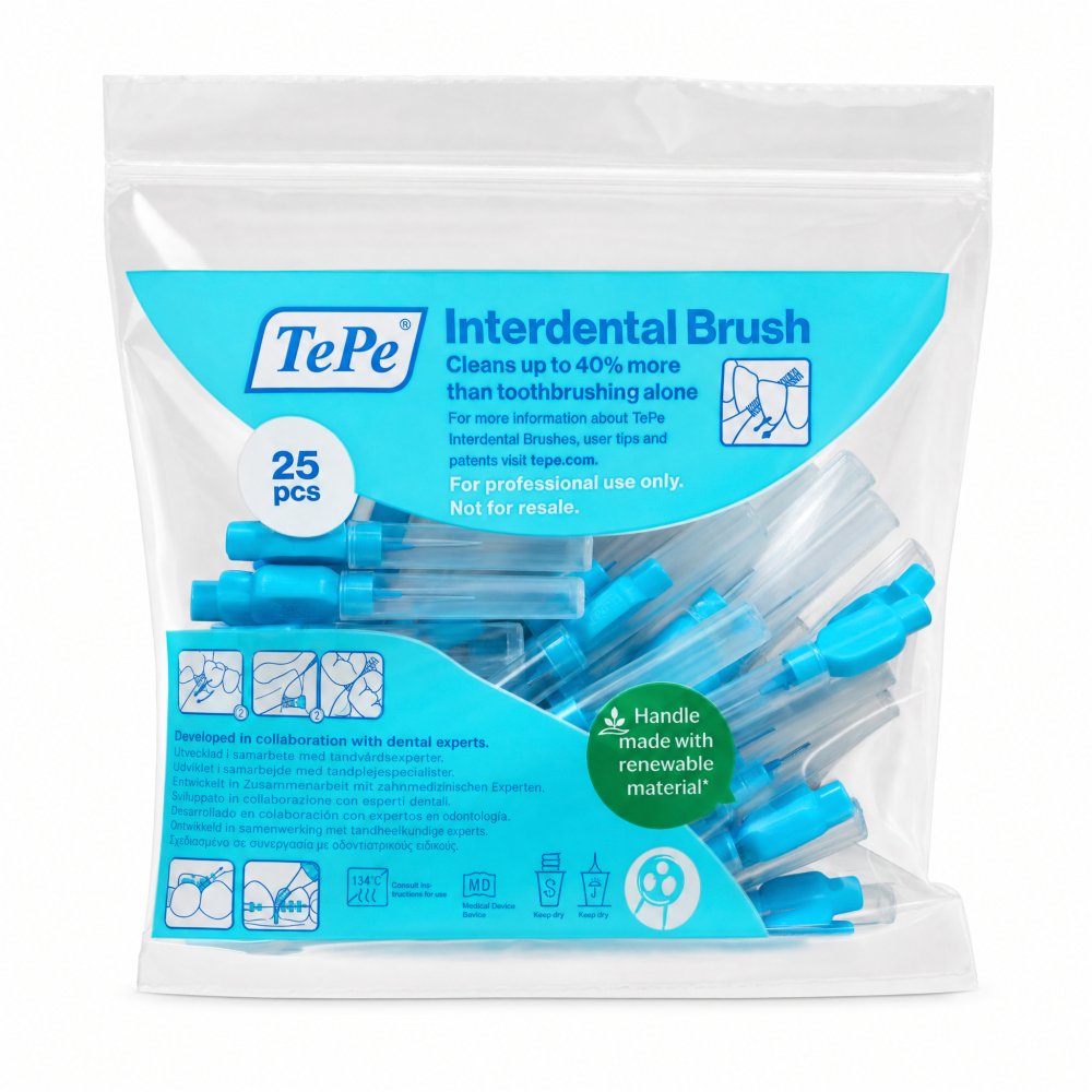 TePe Interdental Brush 25 pcs 0,6 mm – TePe