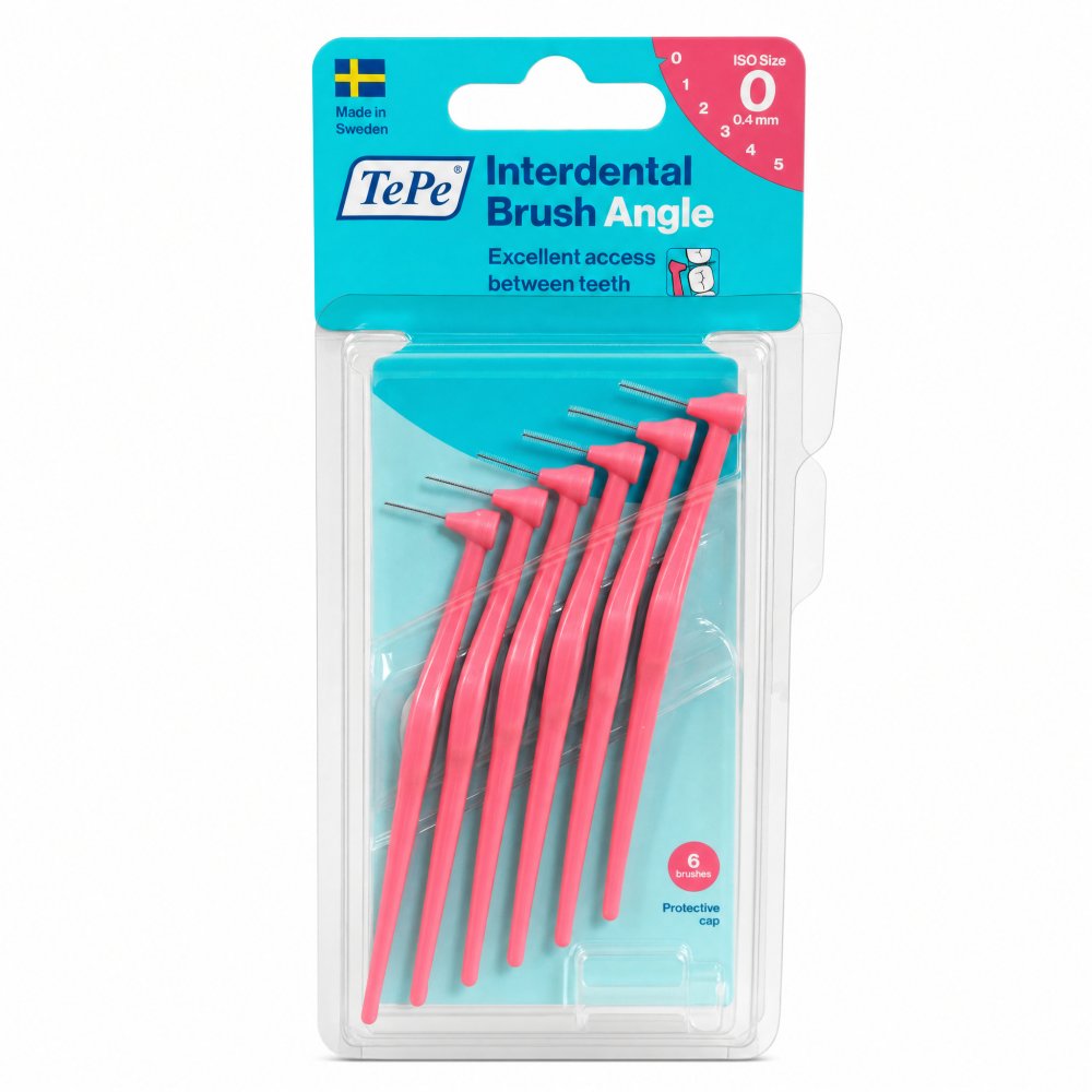 TePe Interdental Brush Angle 6 pcs 0,4 mm – TePe