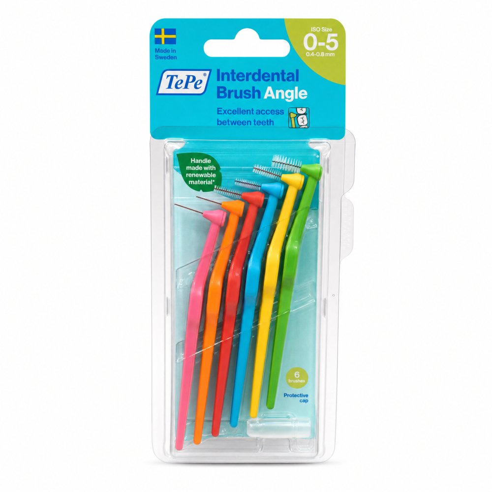 TePe Interdental Brush Angle 6 pcs Mixed Pack – TePe
