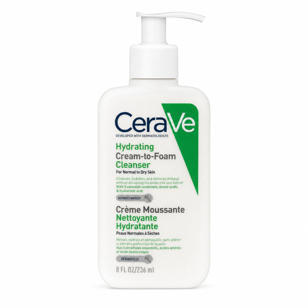 CeraVe Hydrating Cream-to-Foam Cleanser 236 ml – CeraVe