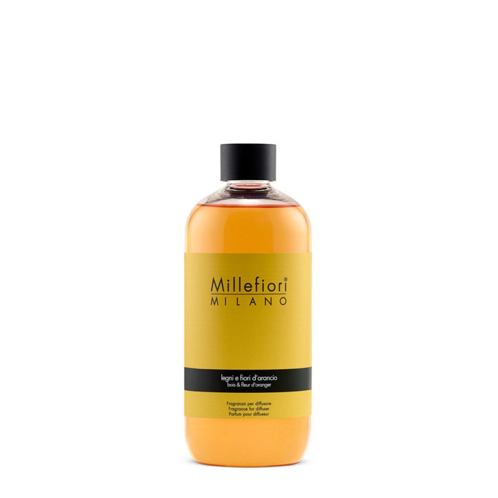 Millefiori Milano Fragrance Diffuser Legni e Fiori d´Arancio Refill 500 ml – Millefiori Milano