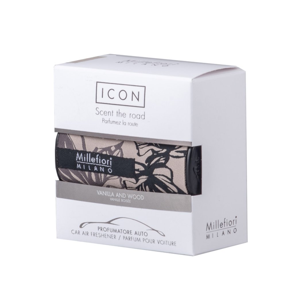 Millefiori Milano Icon Car Air Freshener Vanilla & Wood Textil Floral – Millefiori Milano