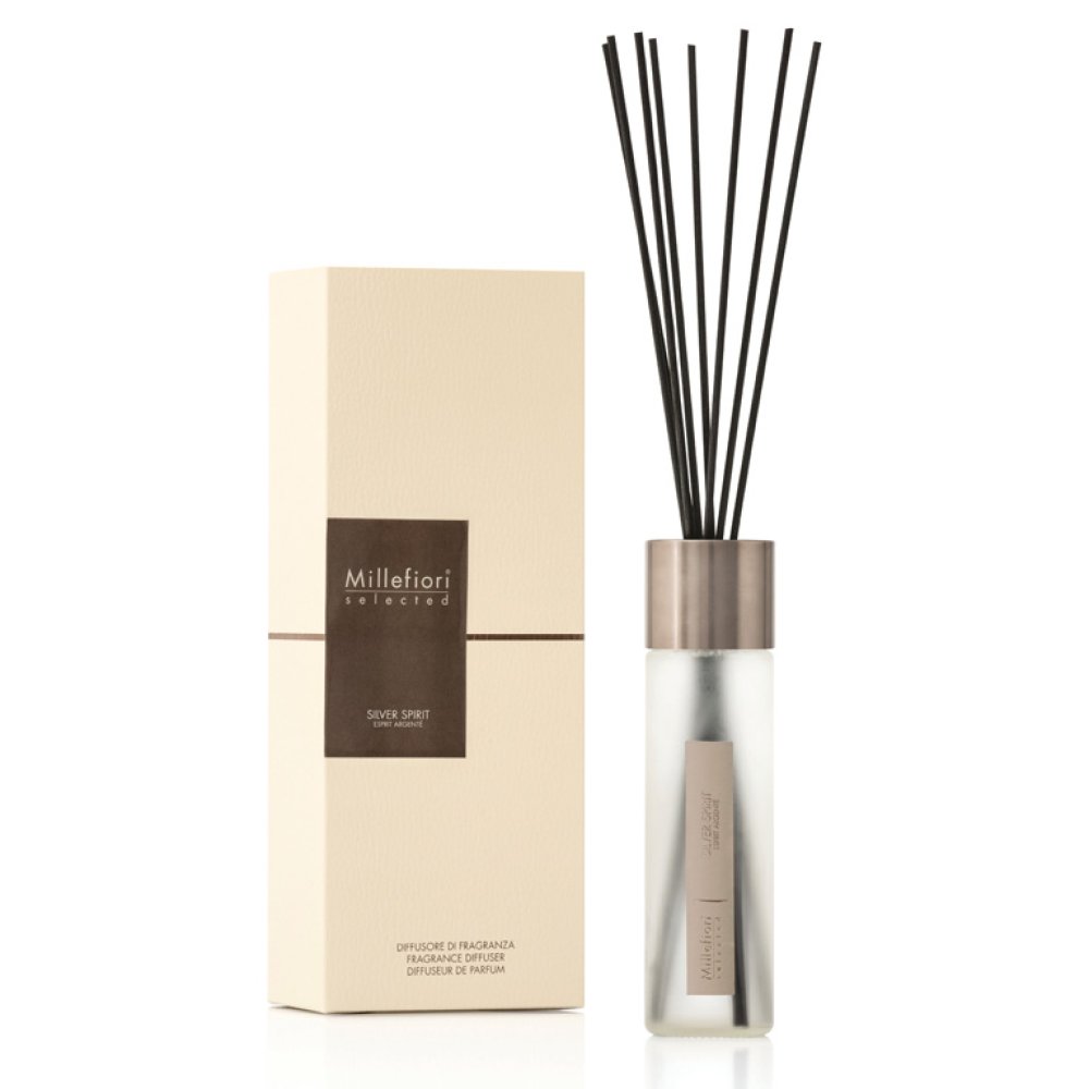 Millefiori Milano Selected Fragrance Diffuser Silver Spirit 350 ml – Millefiori Milano