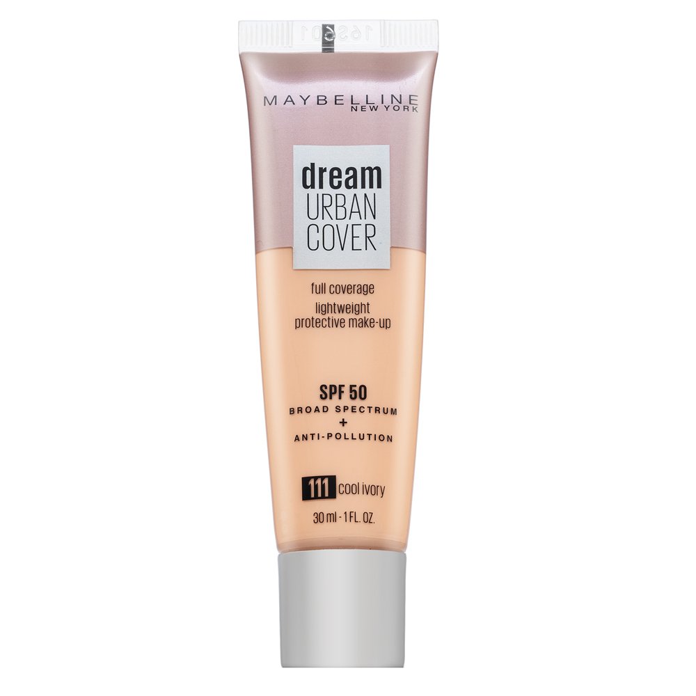 Maybelline Dream Urban Cover Full Coverage Lightweight Protective Make-up SPF50 111 Cool Ivory 30 ml – Maybelline