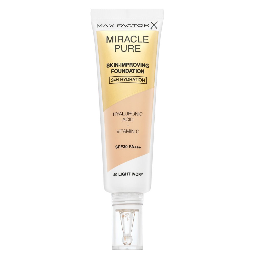 Max Factor Miracle Pure Skin-Improving Foundation 40 Light Ivory 30 ml – Max Factor