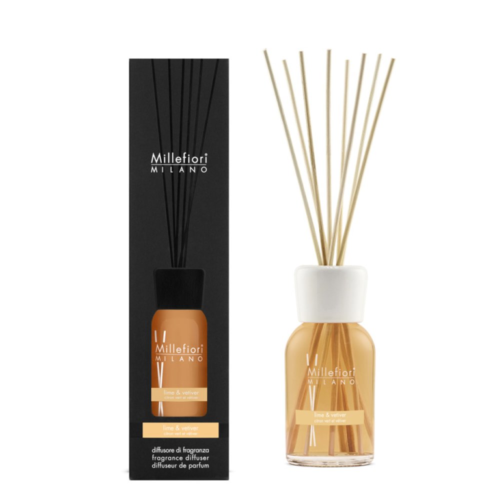 Millefiori Milano Fragrance Diffuser Lime & Vetiver 250 ml – Millefiori Milano