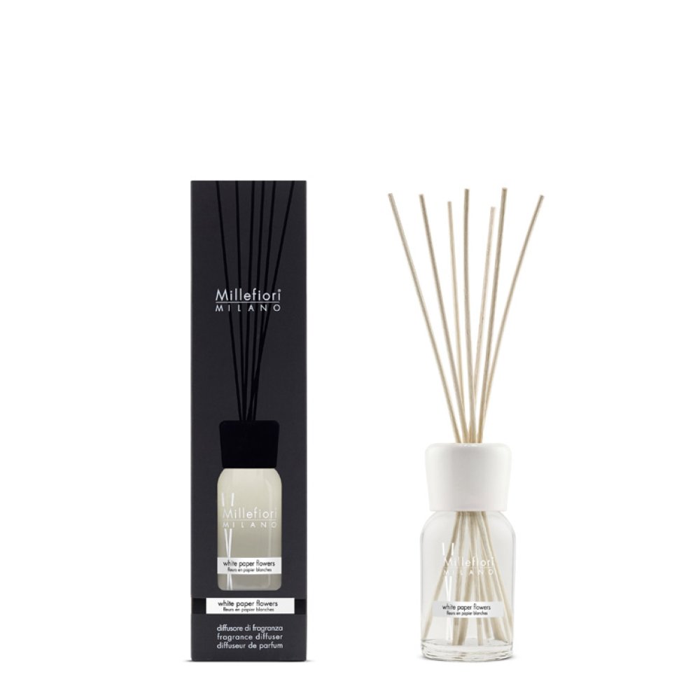 Millefiori Milano Fragrance Diffuser White Paper Flowers 100 ml – Millefiori Milano