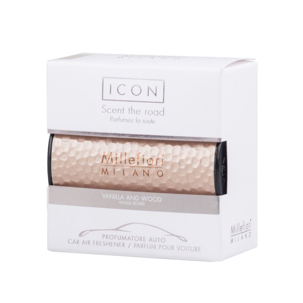Millefiori Milano Icon Car Air Freshener Vanilla & Wood Metal – Millefiori Milano