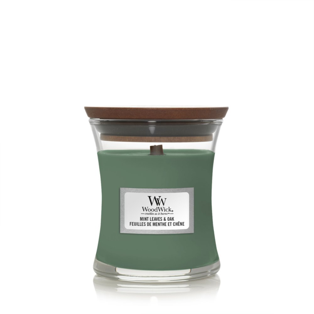 Woodwick Mint Leaves & Oak 85 g – Woodwick