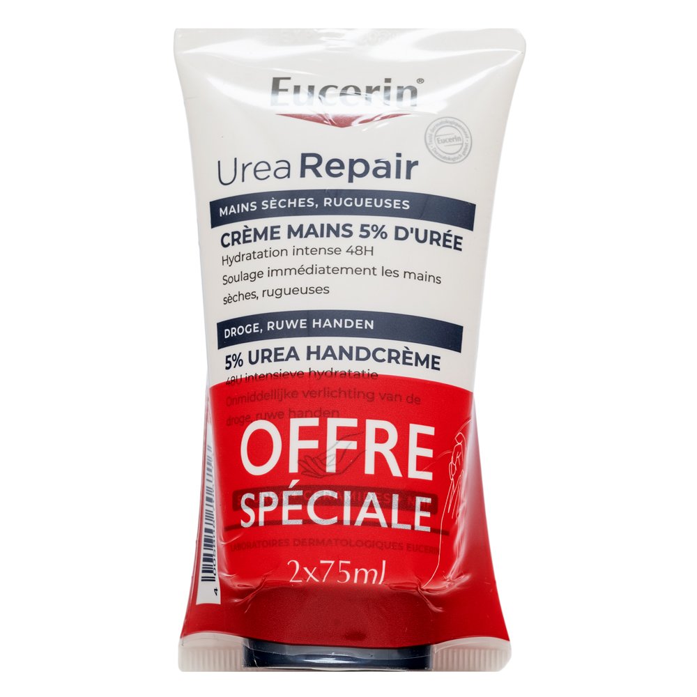Eucerin Urea Repair PLUS 5% Urea Hand Cream 2 x 75 ml – Eucerin