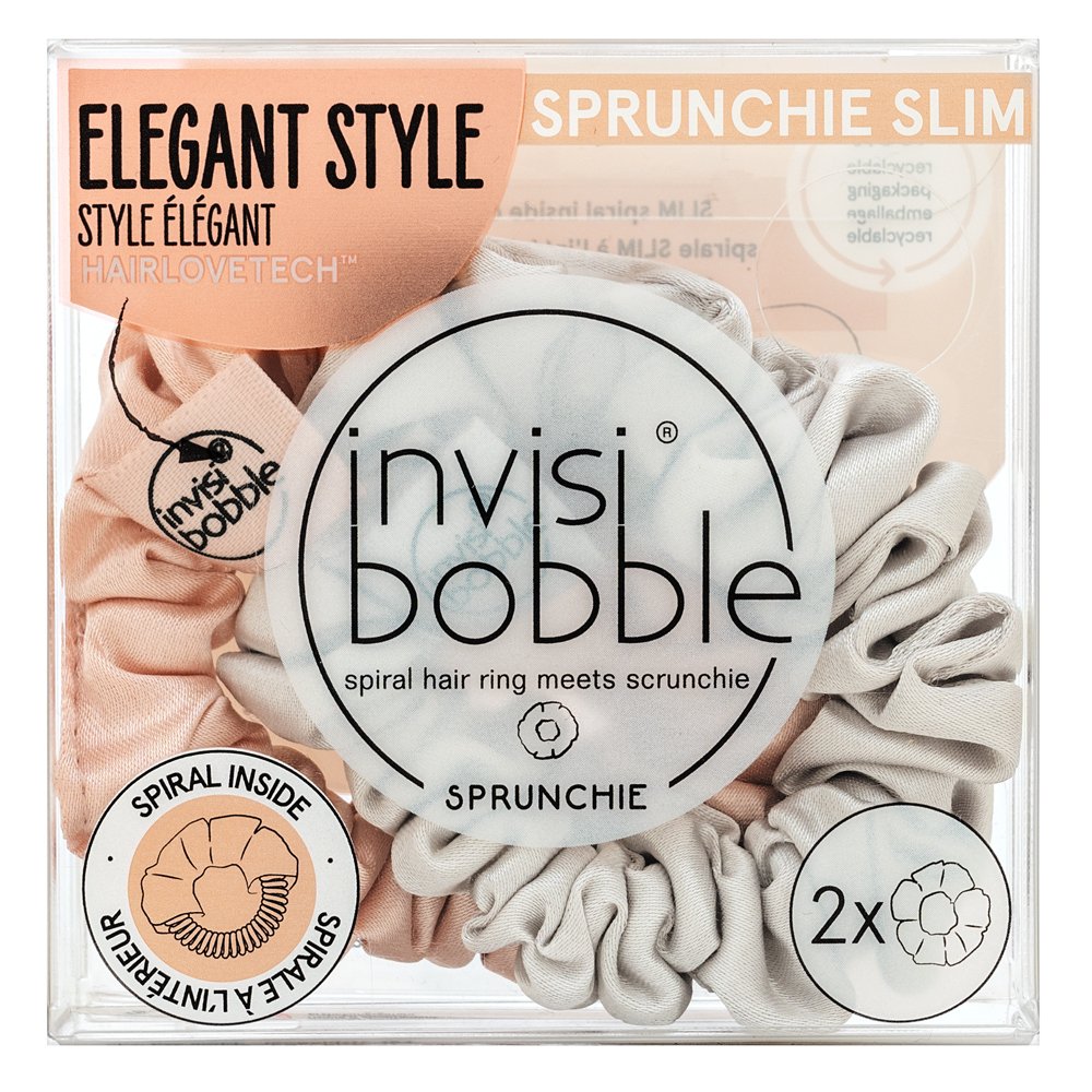 InvisiBobble Sprunchie Slim Bella Chrome Duo – InvisiBobble