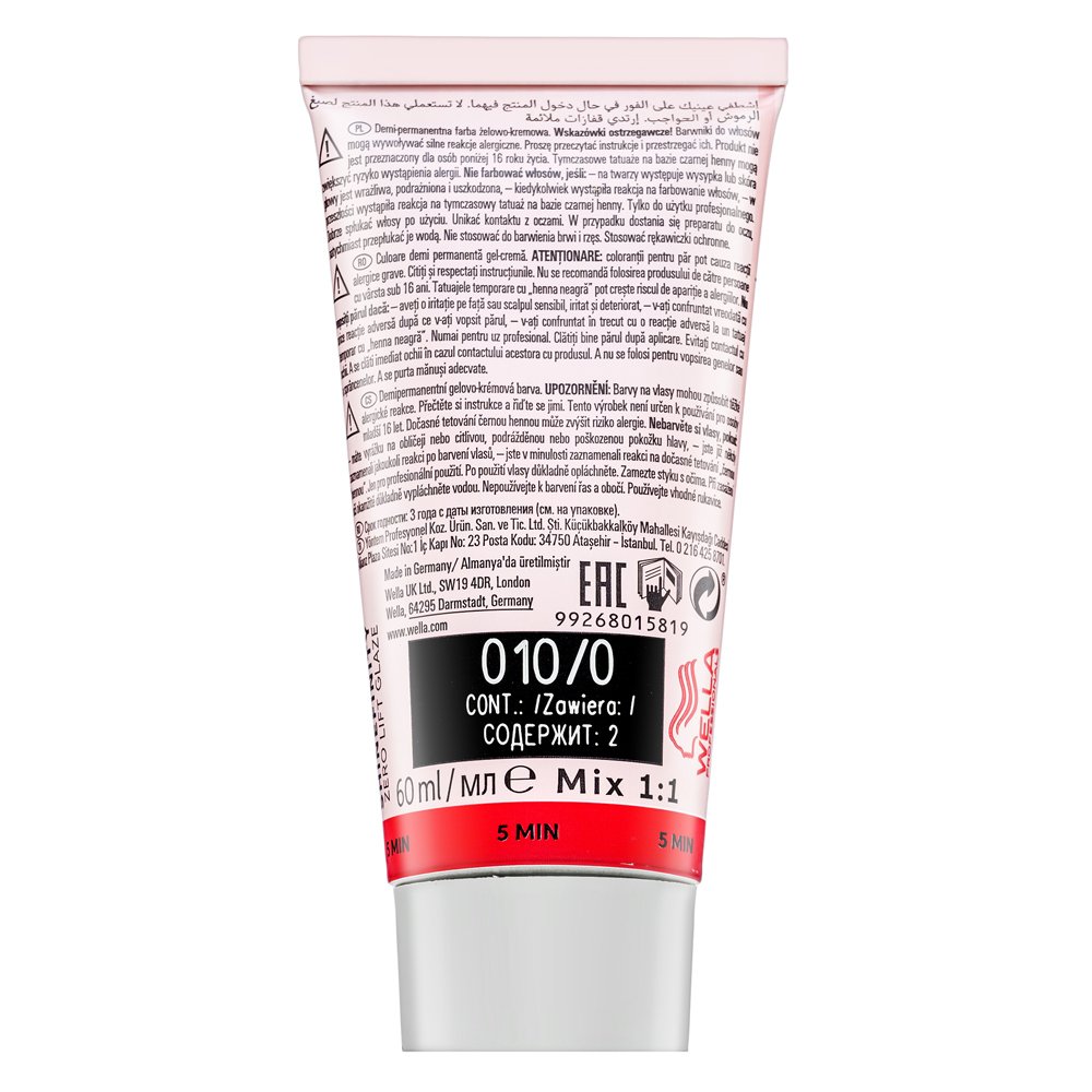 Wella Professionals Shinefinity Zero Lift Glaze 010/0 Natural Flash 60 ml – Wella Professionals