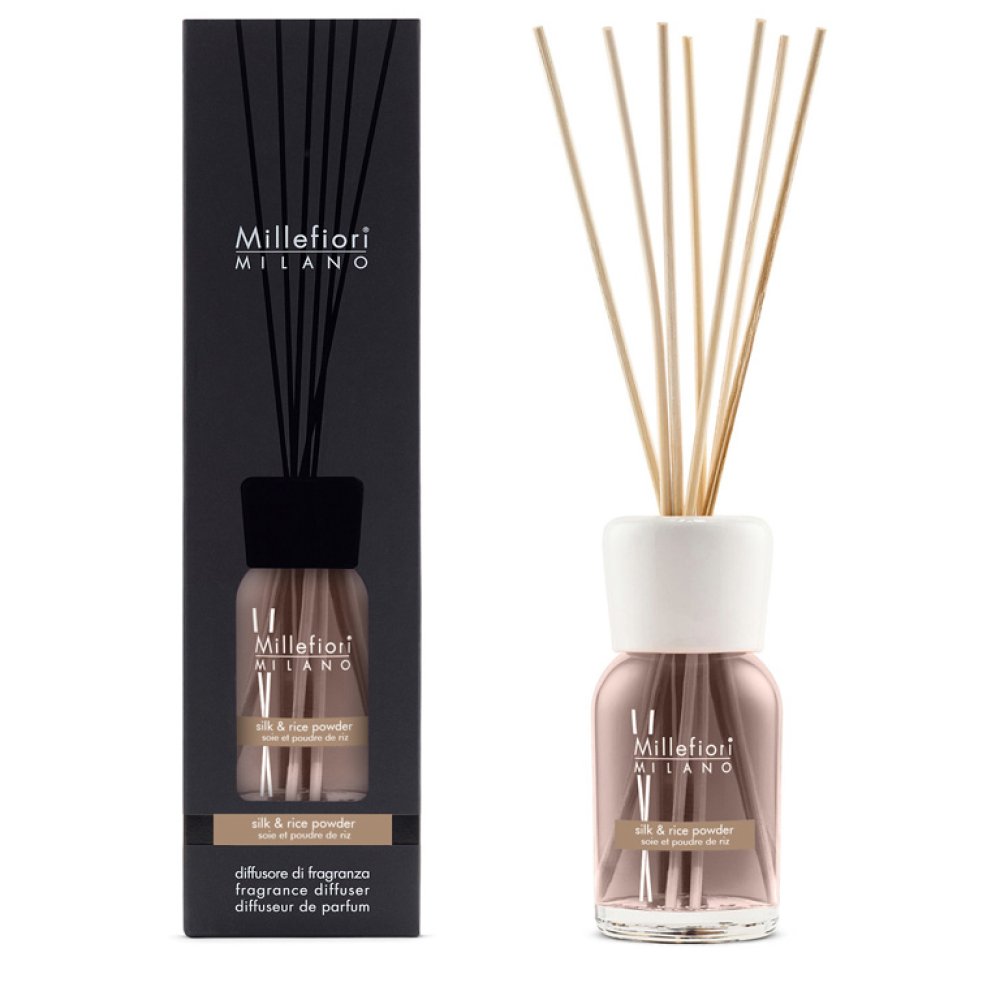 Millefiori Milano Fragrance Diffuser Silk & Rice Powder 250 ml – Millefiori Milano
