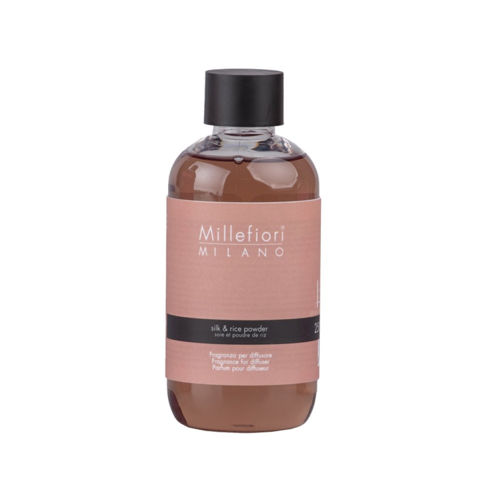 Millefiori Milano Fragrance Diffuser Silk & Rice Powder Refill 250 ml – Millefiori Milano