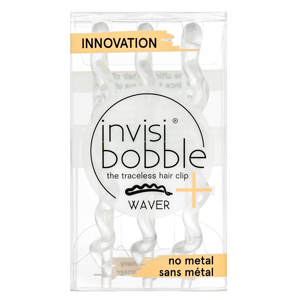 InvisiBobble Waver Plus Crystal Clear Hair Clip 3pcs – InvisiBobble