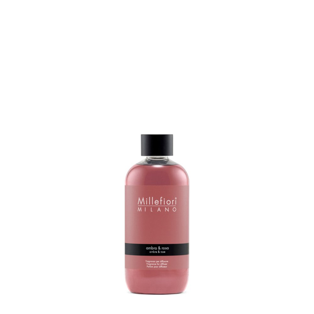Millefiori Milano Fragrance Diffuser Ambra & Rosa Refill 250 ml – Millefiori Milano