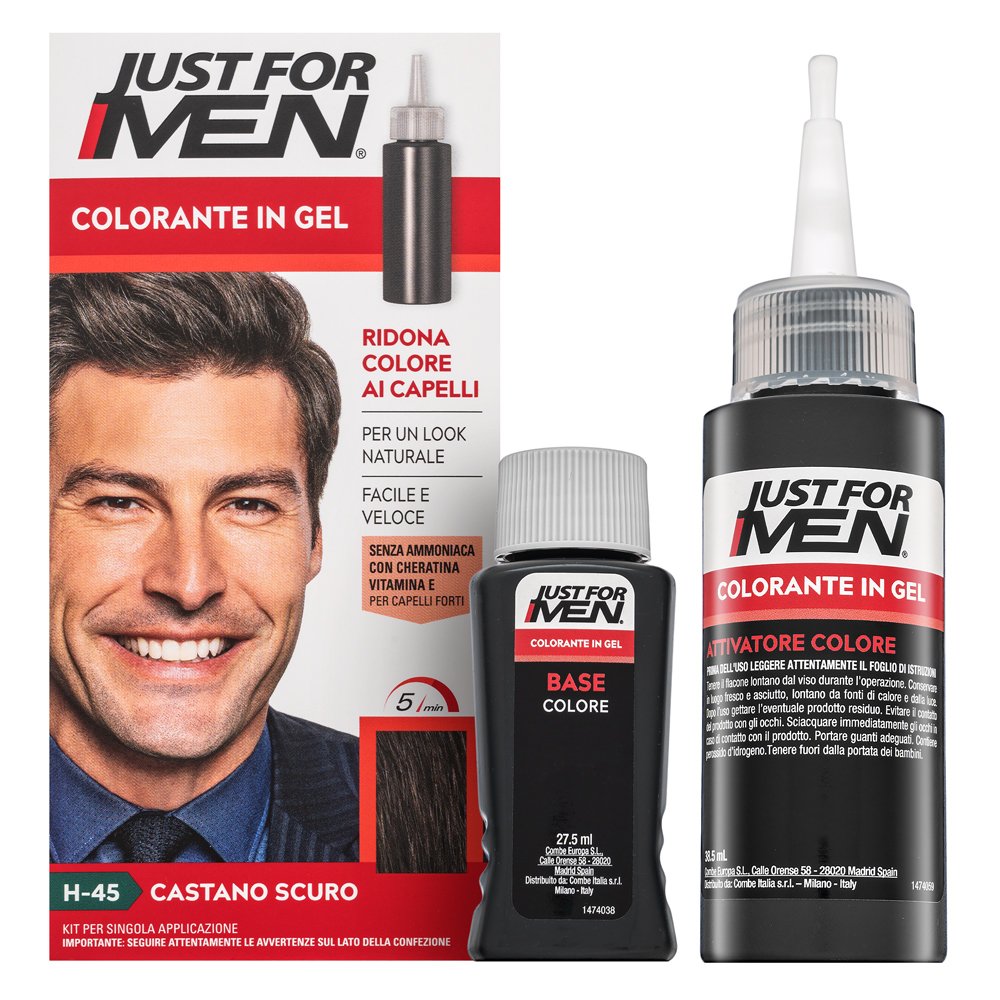 Just For Men Gel Color H45 Dark Brown Black – Just For Men