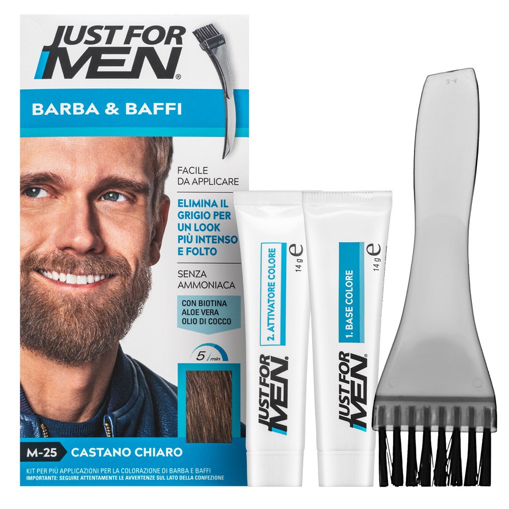 Just For Men Moustache & Beard Color M25 Light Brown – Just For Men