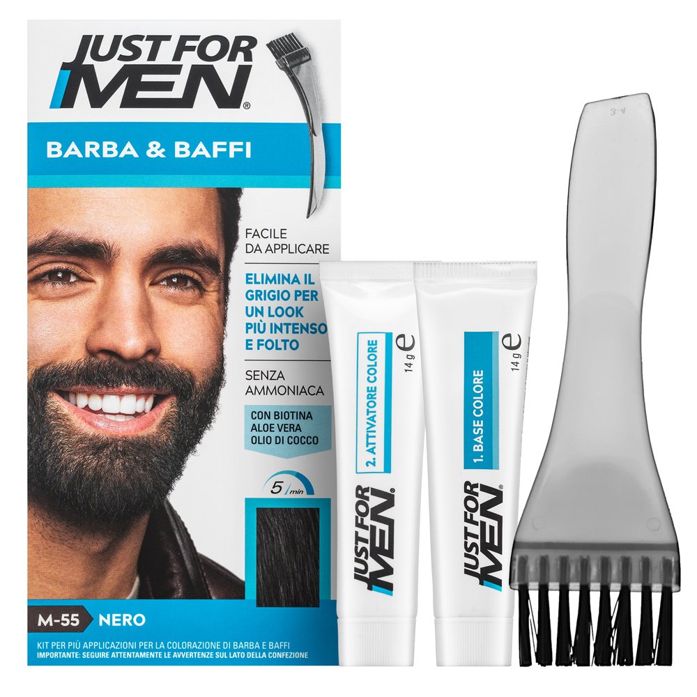 Just For Men Moustache & Beard Color M55 Black – Just For Men