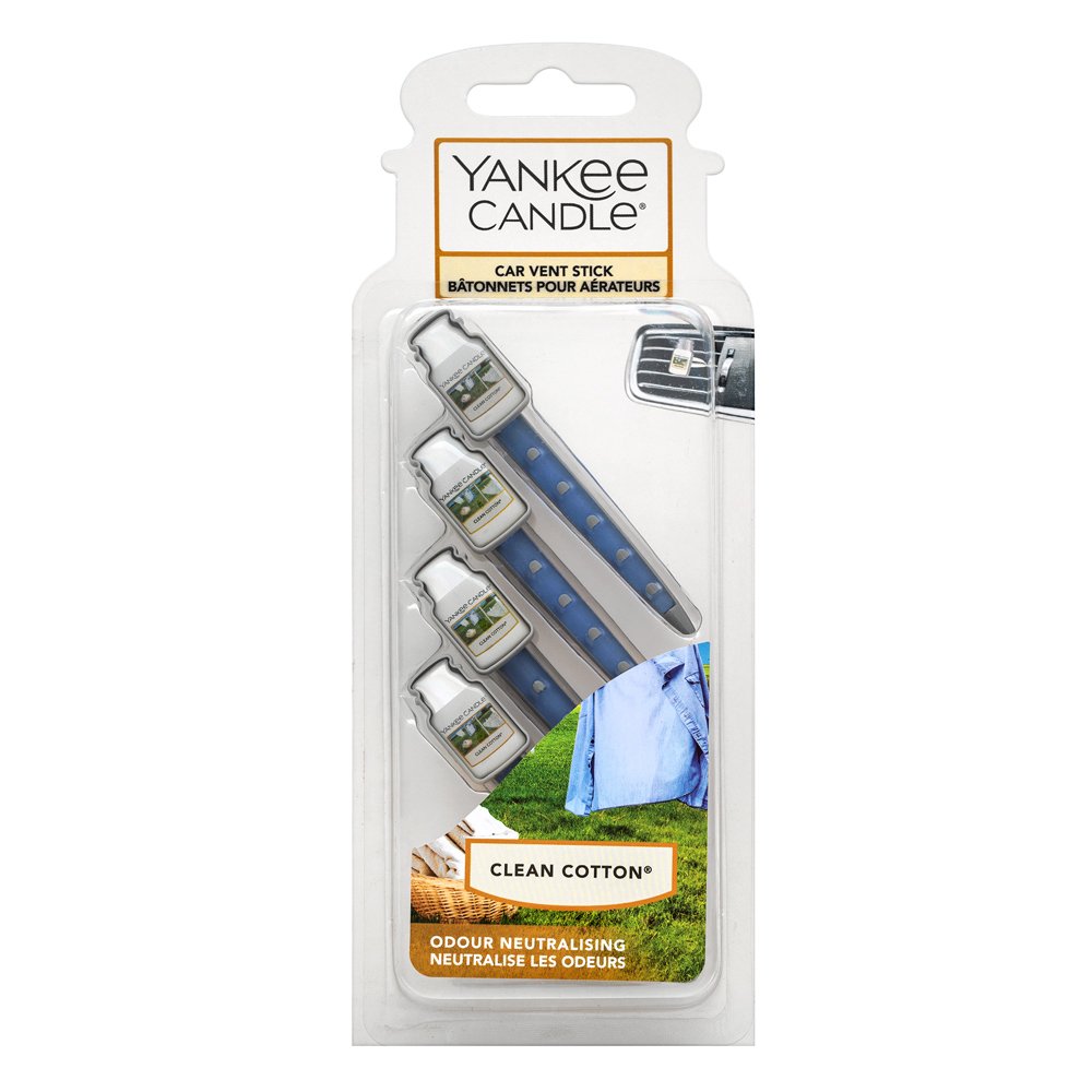 Yankee Candle Car Vent Stick Clean Cotton 28 g – Yankee Candle
